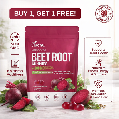 Beet Root Extract - 4000mg High-Potency Gummies