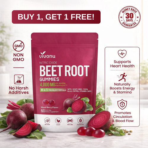 Beet Root Extract - 4000mg High-Potency Gummies